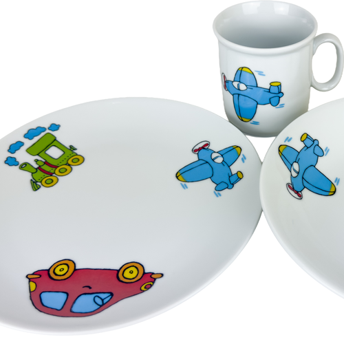 Set de masă pentru copii, 3 piese Thun Transport