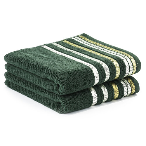 4Home ručník Bianna zelená, 50 x 90 cm, sada 2 ks