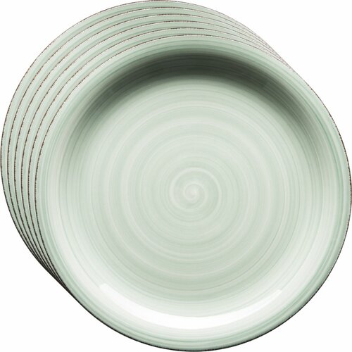 Mäser Set 6 plitvih krožnikov Bel Tempo 27 cm, zeleni