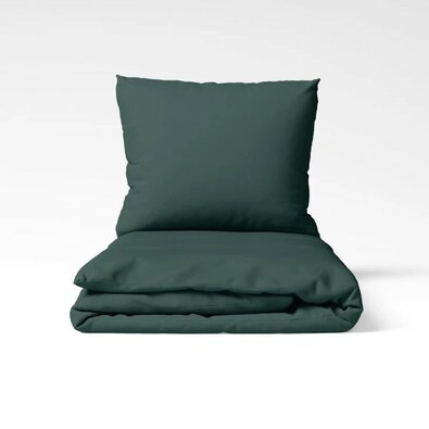 Set lenjerie de pat din bumbac Stanex UNI verdeînchis, 140 x 200 cm, 70 x 90 cm