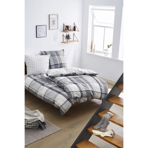 Lenjerie pat set alintare s.Oliver 6051/800, 2x 140 x 200 cm, 2x 70 x 90 cm + șosete GRATIS