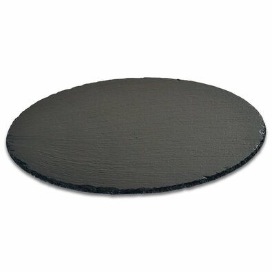 Kesper 38112 Taca do serwowania z łupka, śr. 35,5 cm