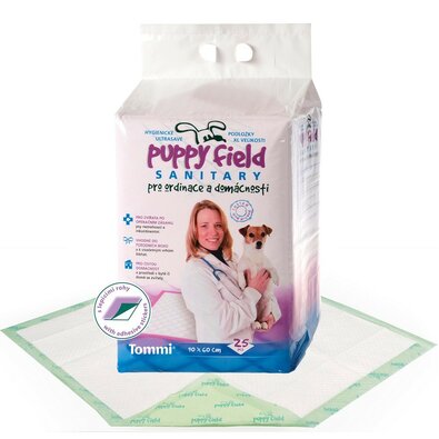 Гігієнічні прокладки для собак Puppy FieldSanitary Pads 25 шт, 90 х 60 см