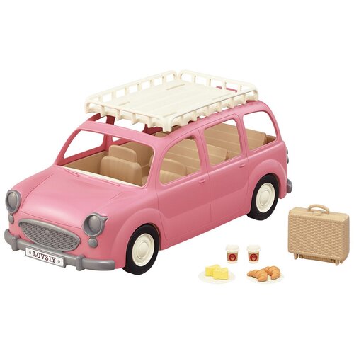 Sylvanian Familie 5535 Familienauto Rosa Van