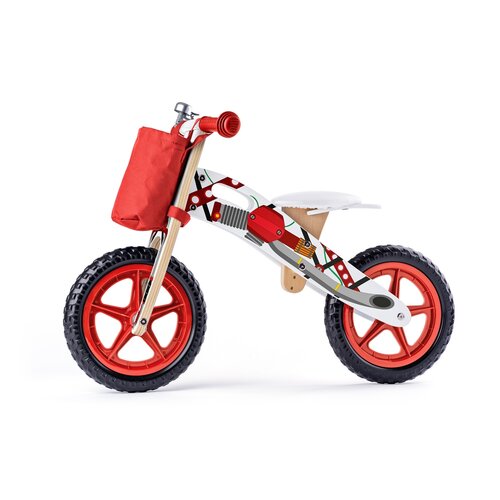 Woody Odrážedlo Motorka, rdeča
