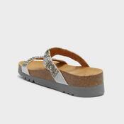 Scholl Gesundheitsschuhe New Bogotà Wedge Silber, Größe 37
