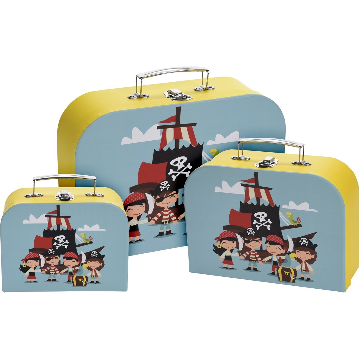 Sada detských kufrov Pirate, 3 ks
