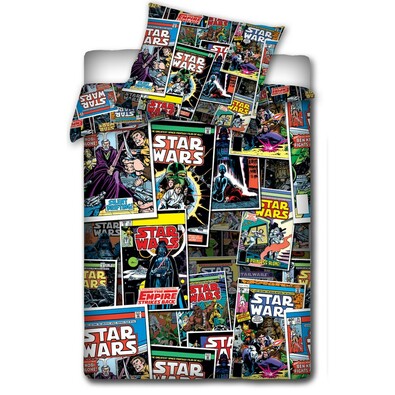 Detské bavlnené obliečky Star Wars - Komiks, 140 x 200 cm, 70 x 80 cm