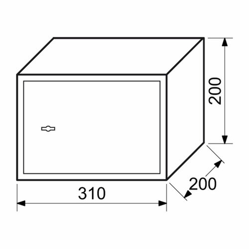 Stahltresor mit mechanischem Schloss RS.20.Kgrau  ,