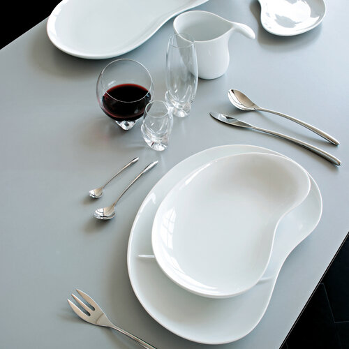 Plytký tanier Bettina 32 x 32,7 cm, biely