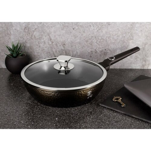 Berlinger Haus Tiefe Pfanne mit Deckel Primal Gloss Collection, 24 cm