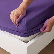 4Home Jersey-Spannbettlaken Lila, 180 x 200 cm