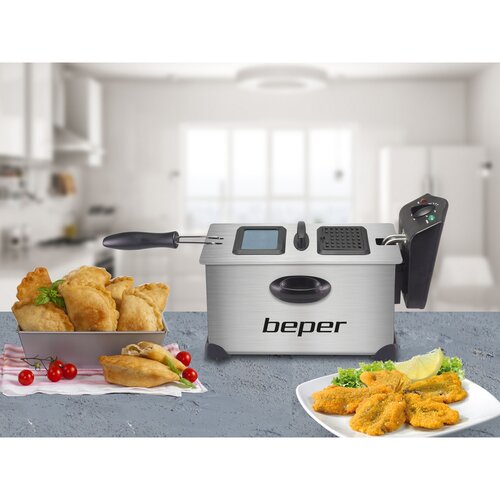 Beper BC353 friteuză din oțel inoxidabil 3,5 l