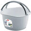 Plastikowa owalna umywalka SOLE z uchwytami, 16 l