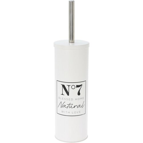 WC krtača Natural, bela, 9,5 x 37,5 cm