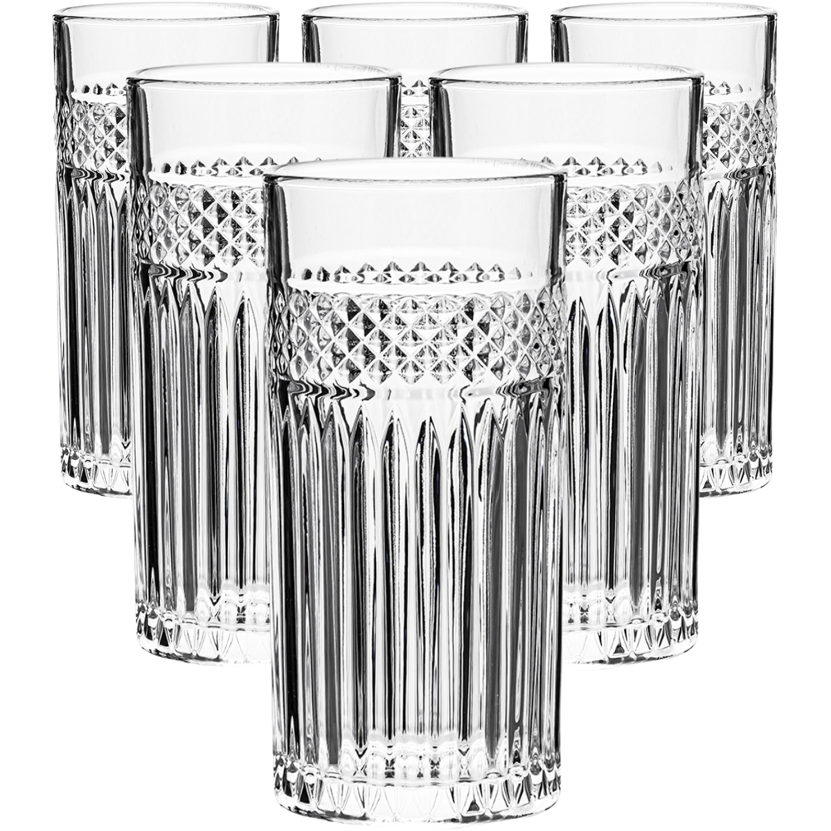 Altom Zestaw wysokich szklanek Greta 360 ml, 6szt.