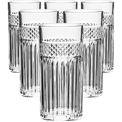 Altom Zestaw wysokich szklanek Greta 360 ml, 6szt.