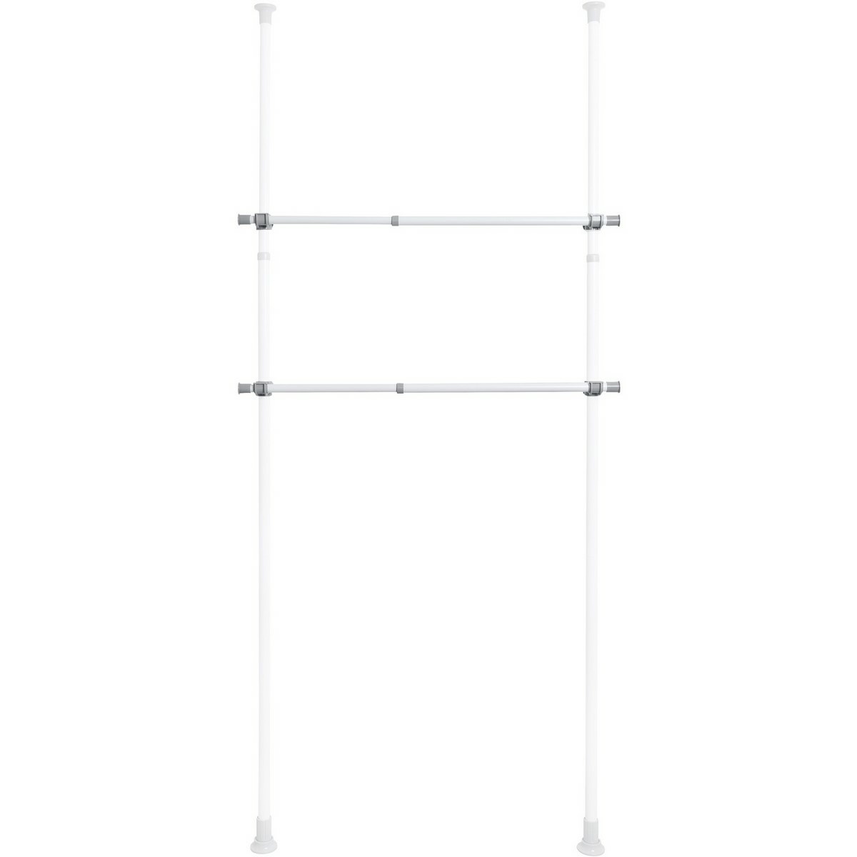 Wenko Zestaw 2 teleskopowych drążków poziomych Herkules, białe