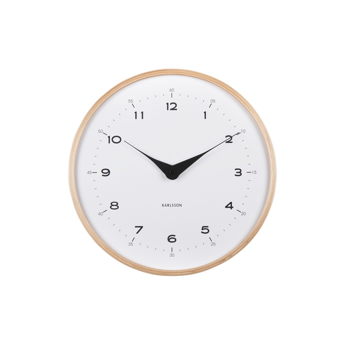 Zegar ścienny Karlsson 5995WH biały, śr. 30 cm