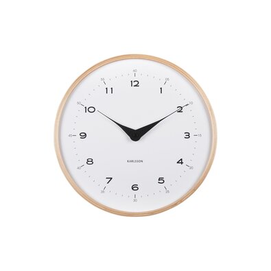 Karlsson 5995WH design falióra fehér, 30 cmátmérővel