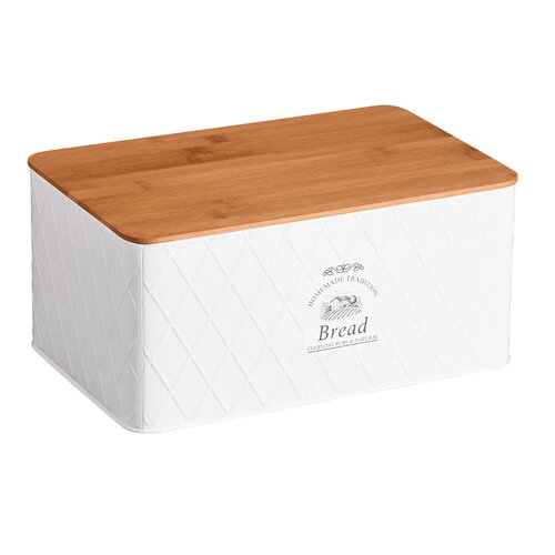 Kesper 18046 Kruhnik z desko, bela, 28 x 18 x 13cm