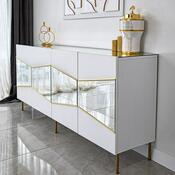Dulap Nice White and Gold