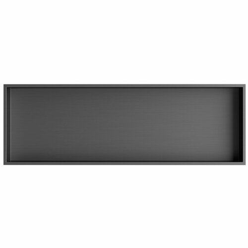 POLYSAN 1301-82B Vstavna polica za oblogo 81 x 27cm, nerjaveče jeklo, antracit