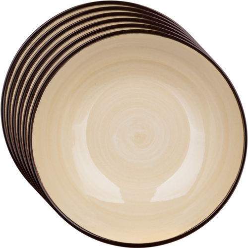 Banquet Sada 6 hlubokých talířů Palas 18 cm,krémová