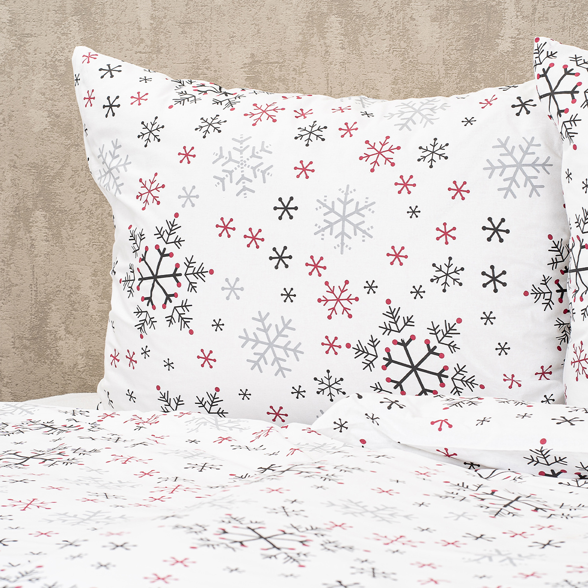 4Home Snowflakes pamut ágyneműhuzat, 220 x 200 cm, 2 db 70 x 90 cm termék 2. képe