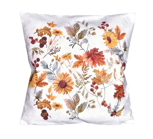 Наволочка на подушку «Осінні квіти», 40 x 40 см