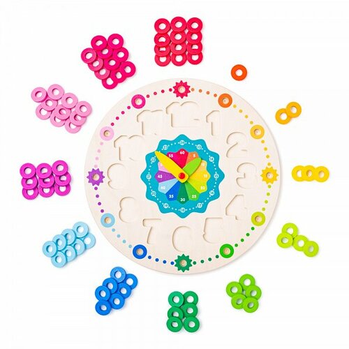 Woody Дидактичний годинник з лічбою, діаметр 30,5 см