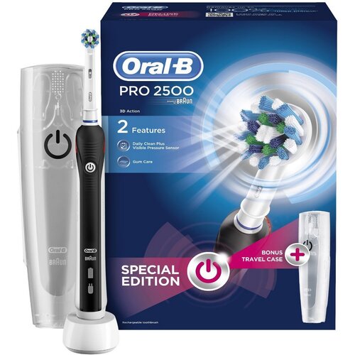 Oral-B PRO2500 CA Black Elektrická zubná kefka, čierna