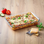 Pyrex Set de 2 vase de sticlă pentru cuptor, 3,7 l+ 2,2 l