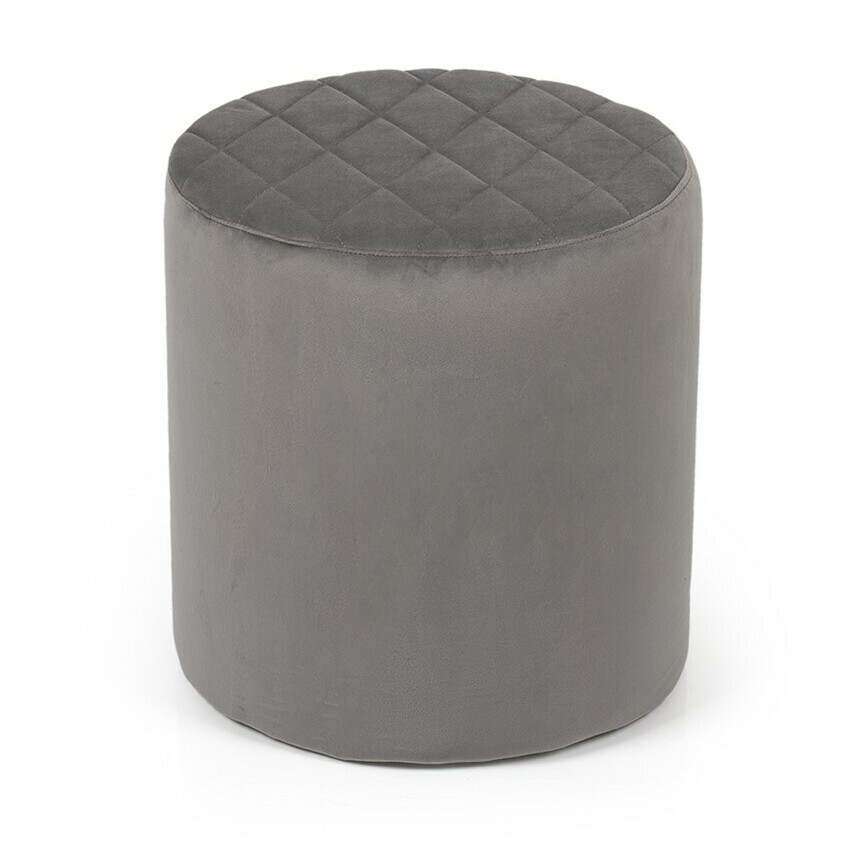 Fotografia produktu: Taburet SOFT GRID Puf, sivý zamat