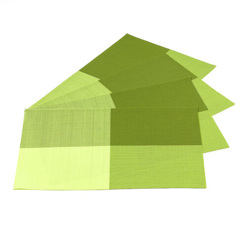 Podkładki DeLuxe zielony, 30 x 45 cm, zestaw 4 szt.