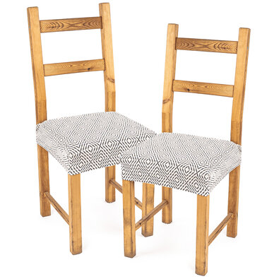 4Home Napínací potah na sedák na židli ComfortPlus Geometry, 40 - 50 cm, set 2 kos
