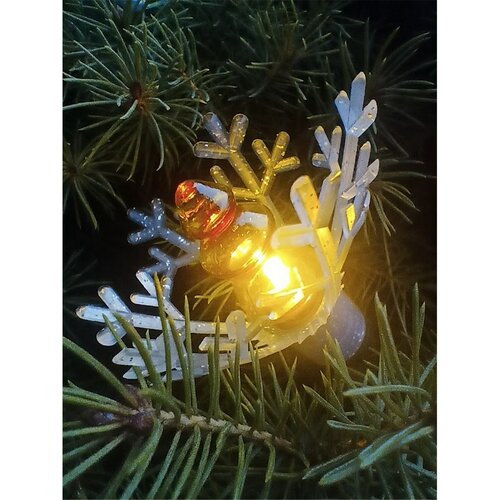 Instalație luminoasă Astra LED mini Brăduț colorată, 20 beculețe