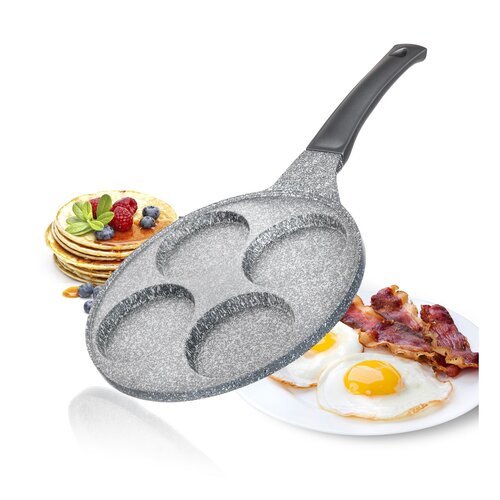 Banquet Ponev za 4 palačinke z neprijemljivopovršino Granite Grey, premer 26 cm