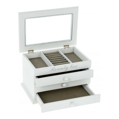 Cutie bijuterii EH Zuza, 25,3 x 17,2 x 15 cm, alb