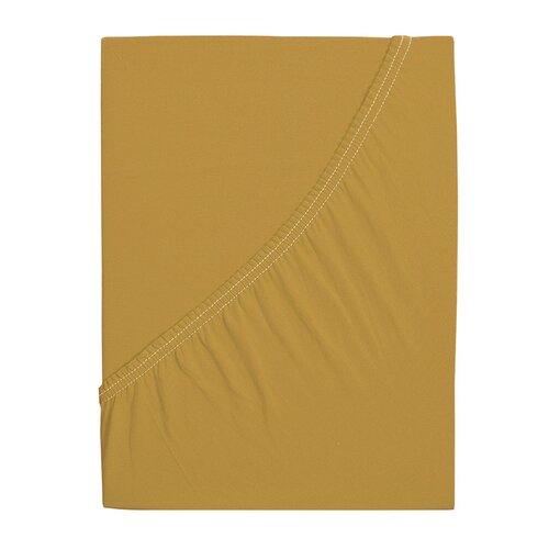 4Home jersey prestieradlo Ideál horčicová, 100 x 200 cm