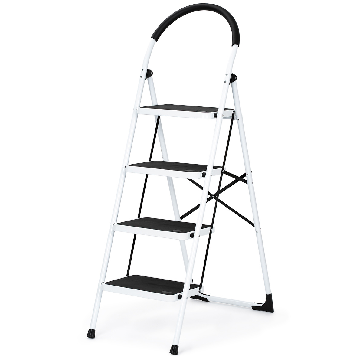 4Home Skladacie oceľové schodíky Steps, 4 stupne