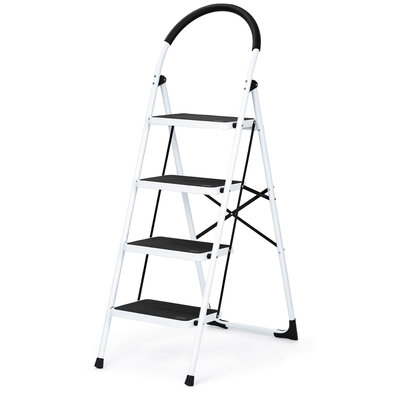 4Home Skládací ocelové schůdky Steps, 4 stupně