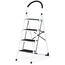 4Home Klappbare Trittleiter aus Stahl Steps, 4 Stufen