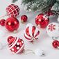 4Home Merry&Bright karácsonyi dekoráció készlet , 42 db,  piros-fehér