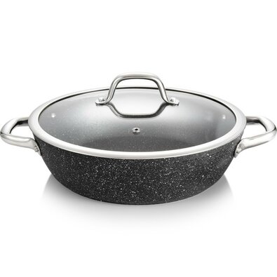 Tescoma Tiefe Pfanne mit Deckel PRESIDENT Stone, 28 cm