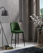 Set de scaune de bar Vento Green and Black, 4 buc.