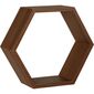 Zestaw półek wiszących Hexagon, 4 szt., MDF