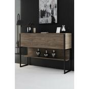 Luxe Walnut and Black komód