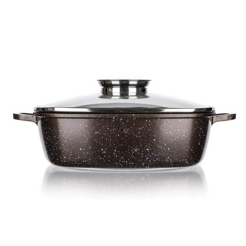 Tavă cu suprafața antiaderentă Banquet PREMIUM Dark Brown 28 x 28 x 8 cm