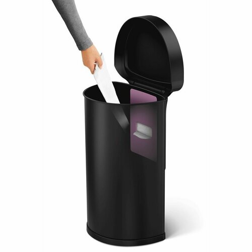Simplehuman Półokrągły kosz bezdotykowy 45 l,czarny